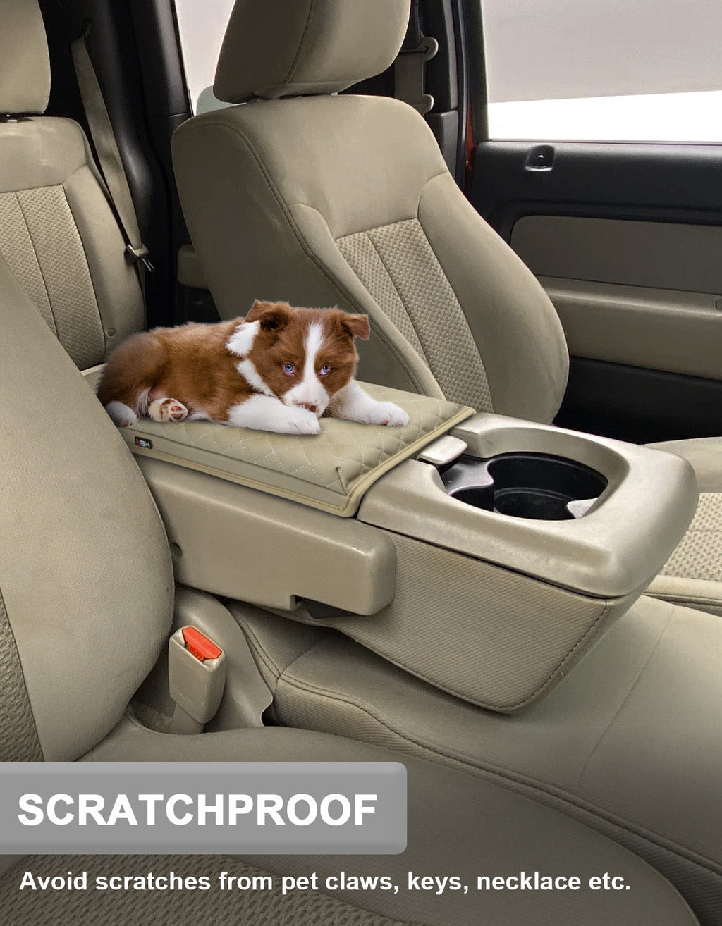 Center Console Armrest Cover Pad for Jump Seat 2004-2010 Ford F150