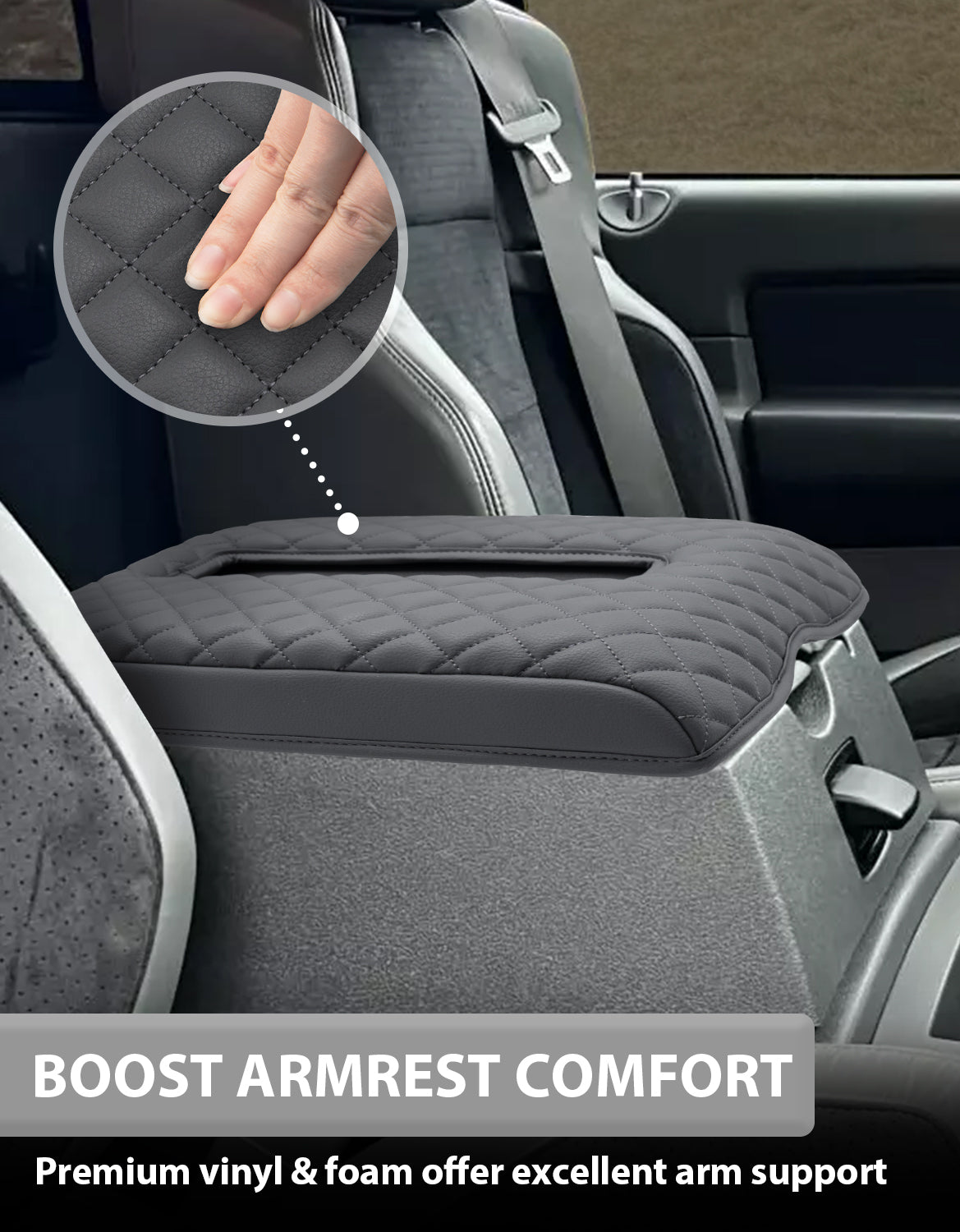 Center Console Armrest Cover Pad for Bucket Seat Dodge Ram Floor Business 2006-2009 Dodge Ram Floor Business