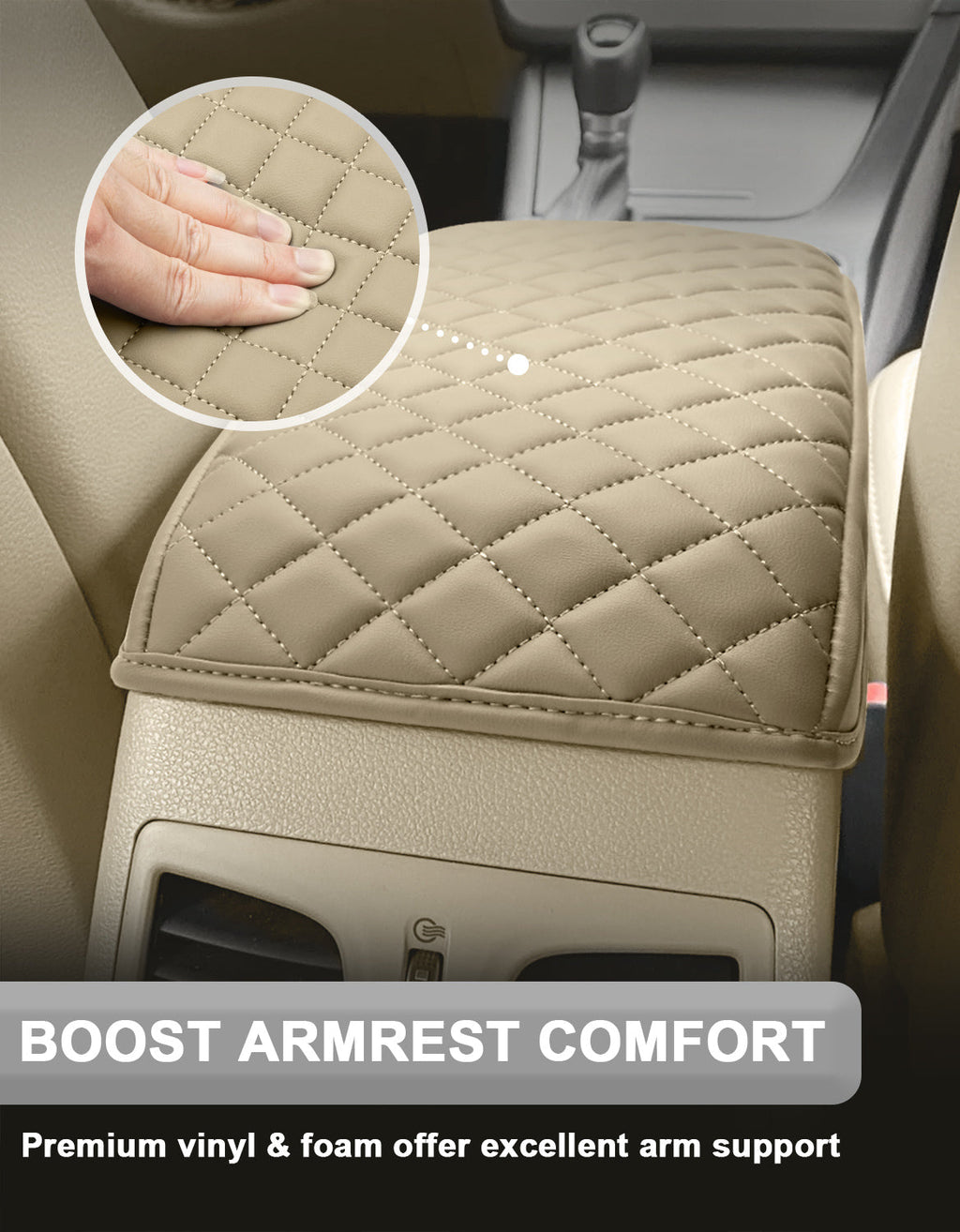 Center Console Armrest Cover for Hyundai Sonata 2015-2019