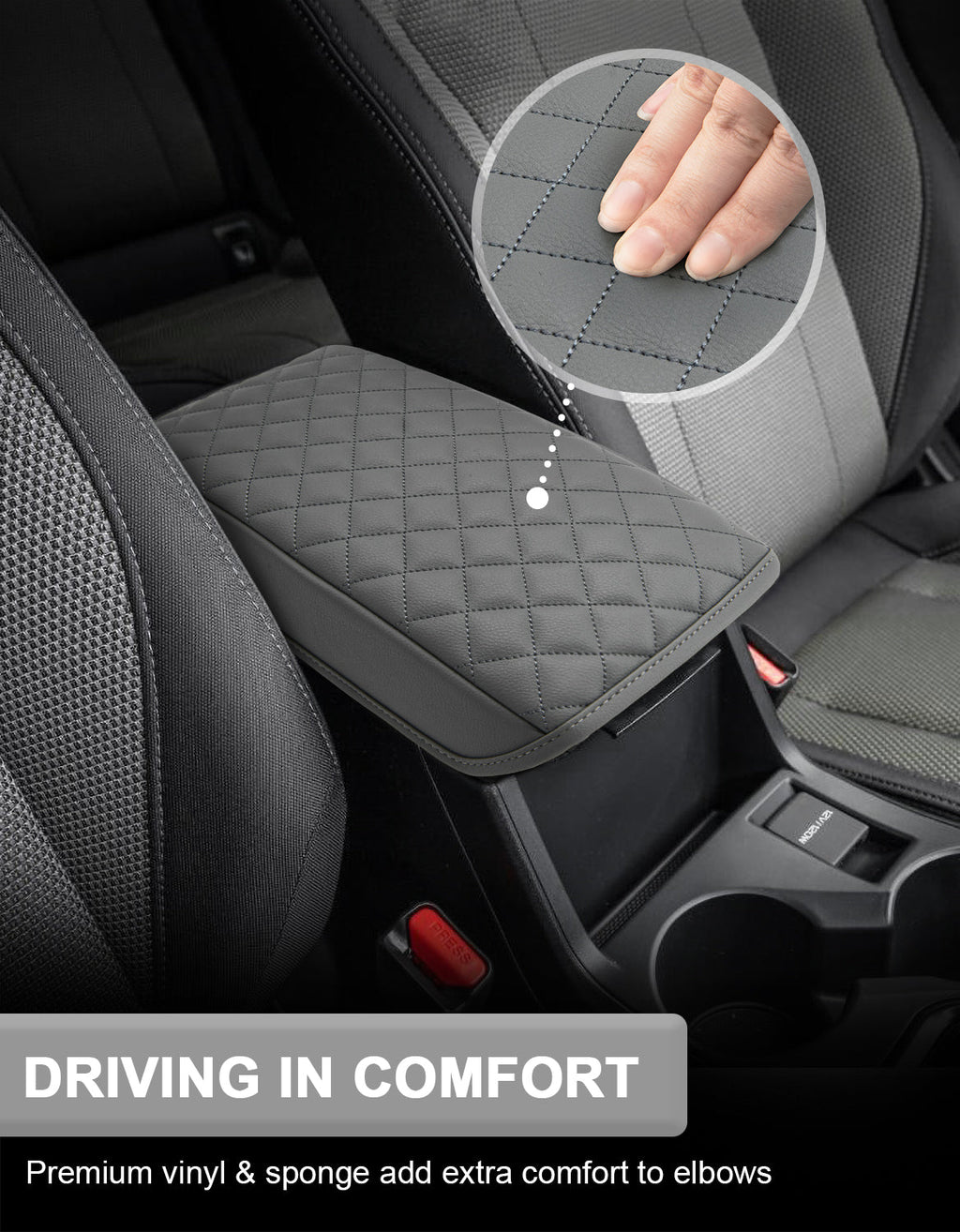 Center Console Armrest Cover Cushion Pad for 2024-2025 Subaru Impreza & Crosstrek
