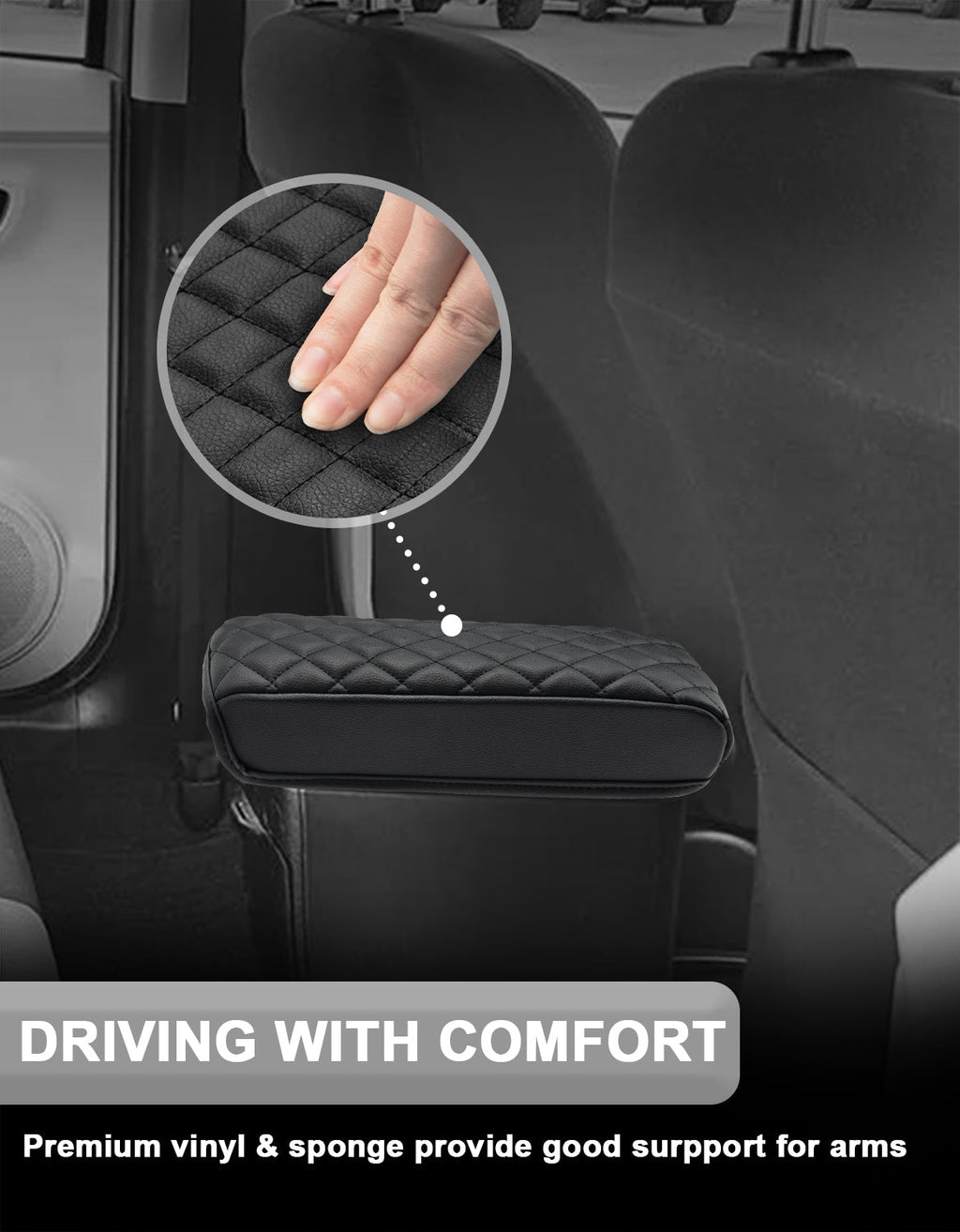 Center Console Armrest Cover for 2012-2019 Toyota Prius C