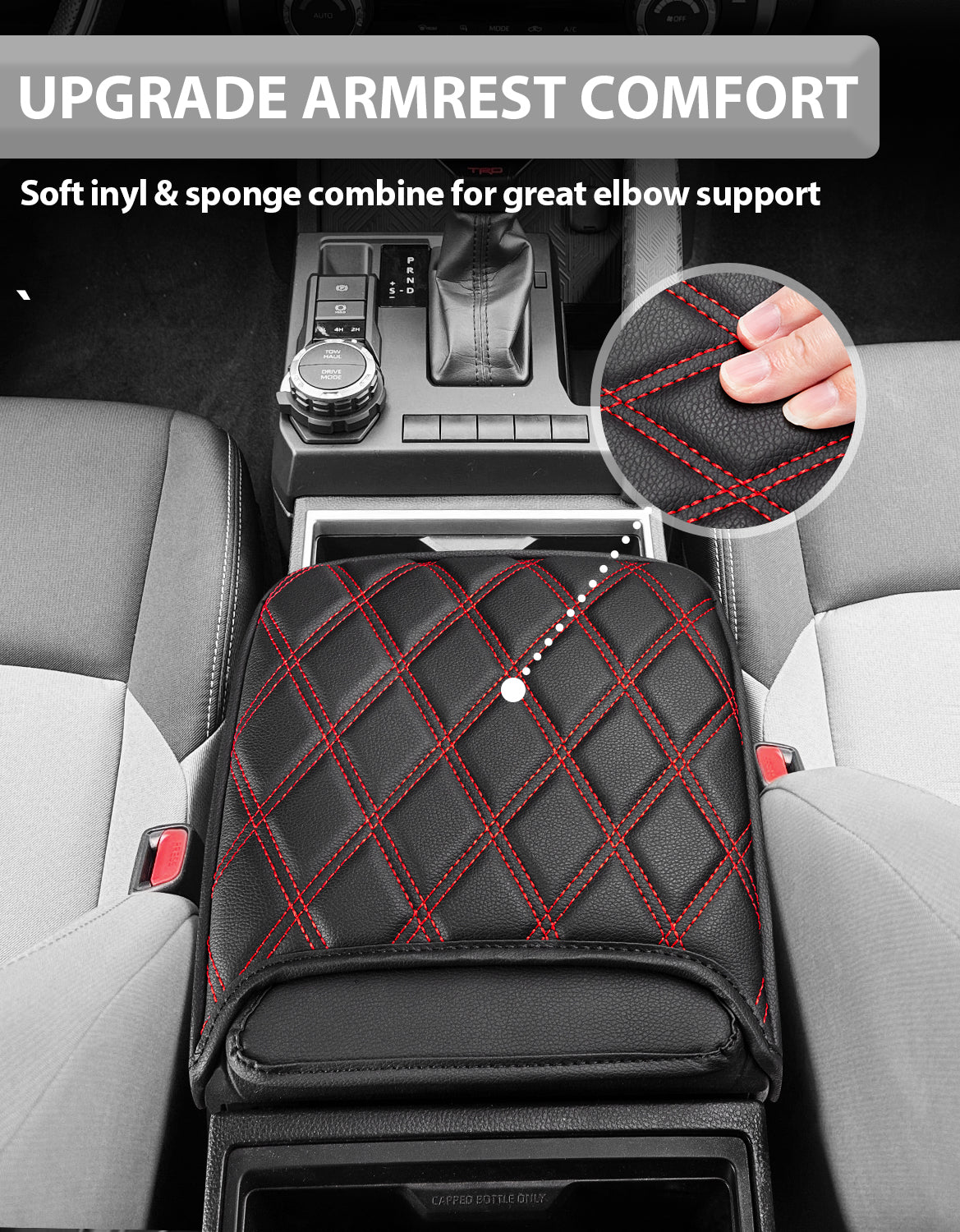 Center Console Armrest Cover Protector for Toyota Tacoma 2024-2026