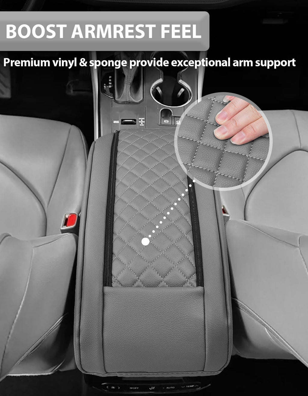 Center Console Armrest Cover Pad for Toyota Highlander 2020-2025