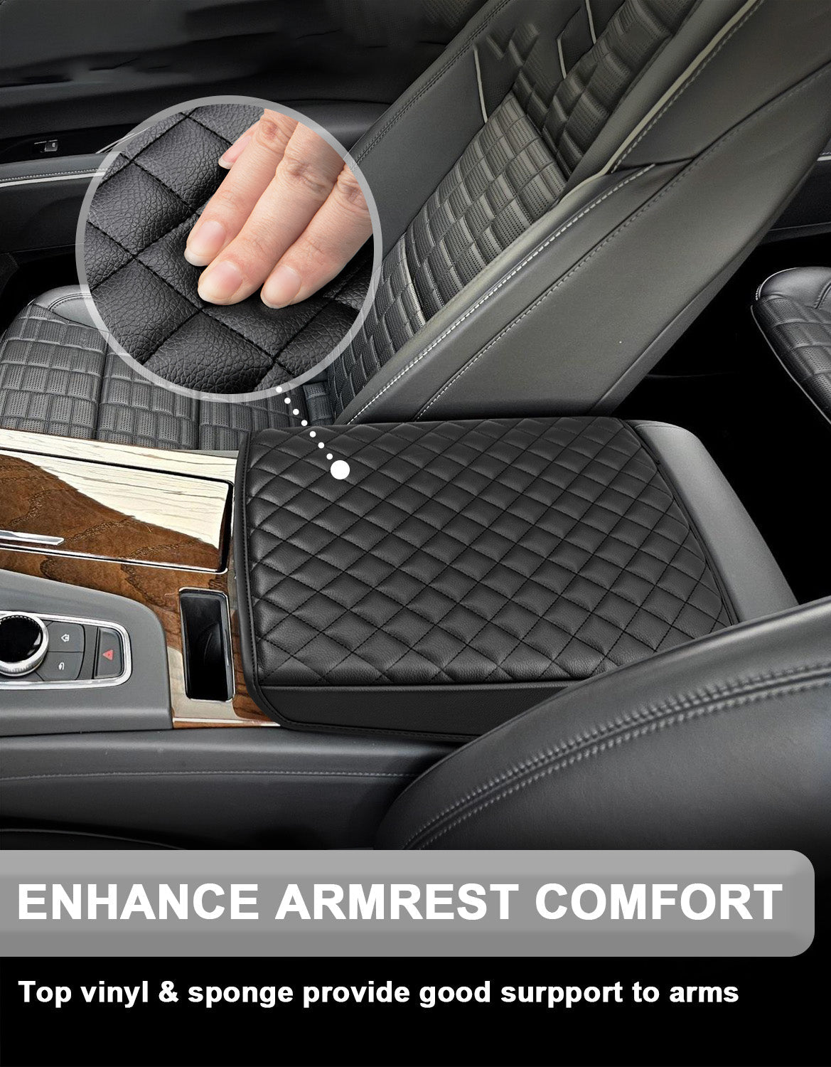 Center Console Armrest Cover for Cadillac Escalade 2021-2026