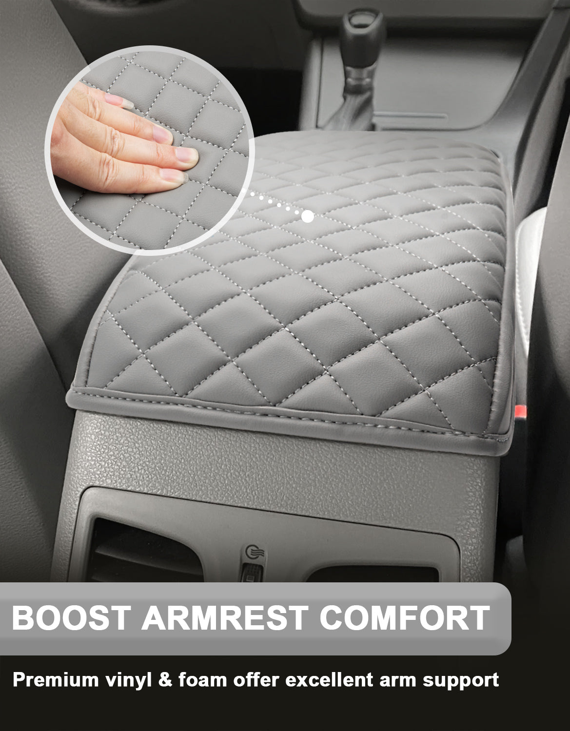 Center Console Armrest Cover for Hyundai Sonata 2015-2019