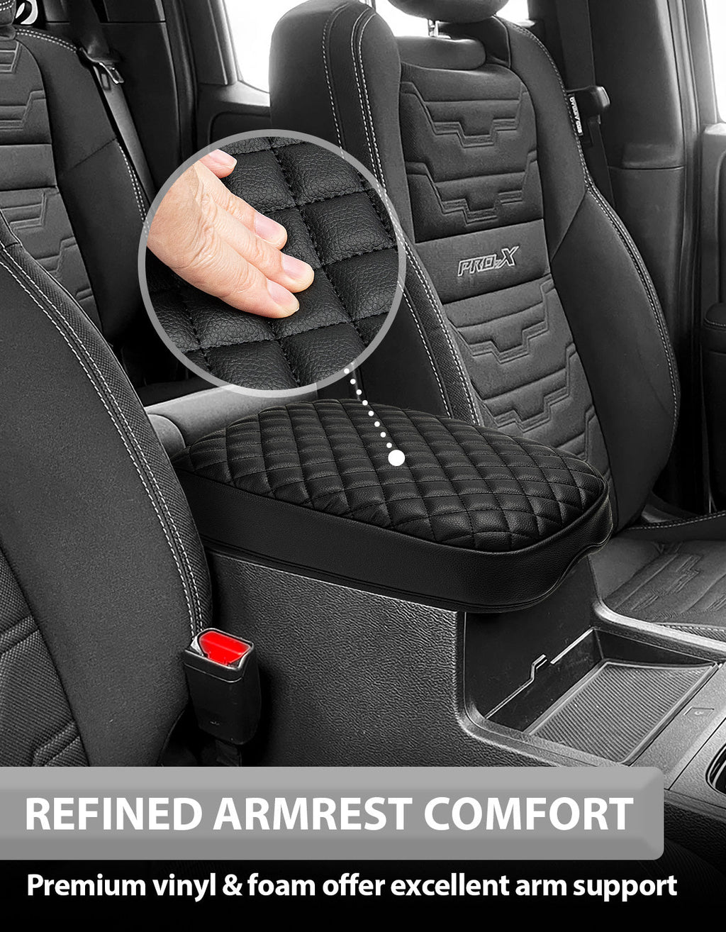 Center Console Armrest Cover Pad for Nissan Frontier 2022-2025