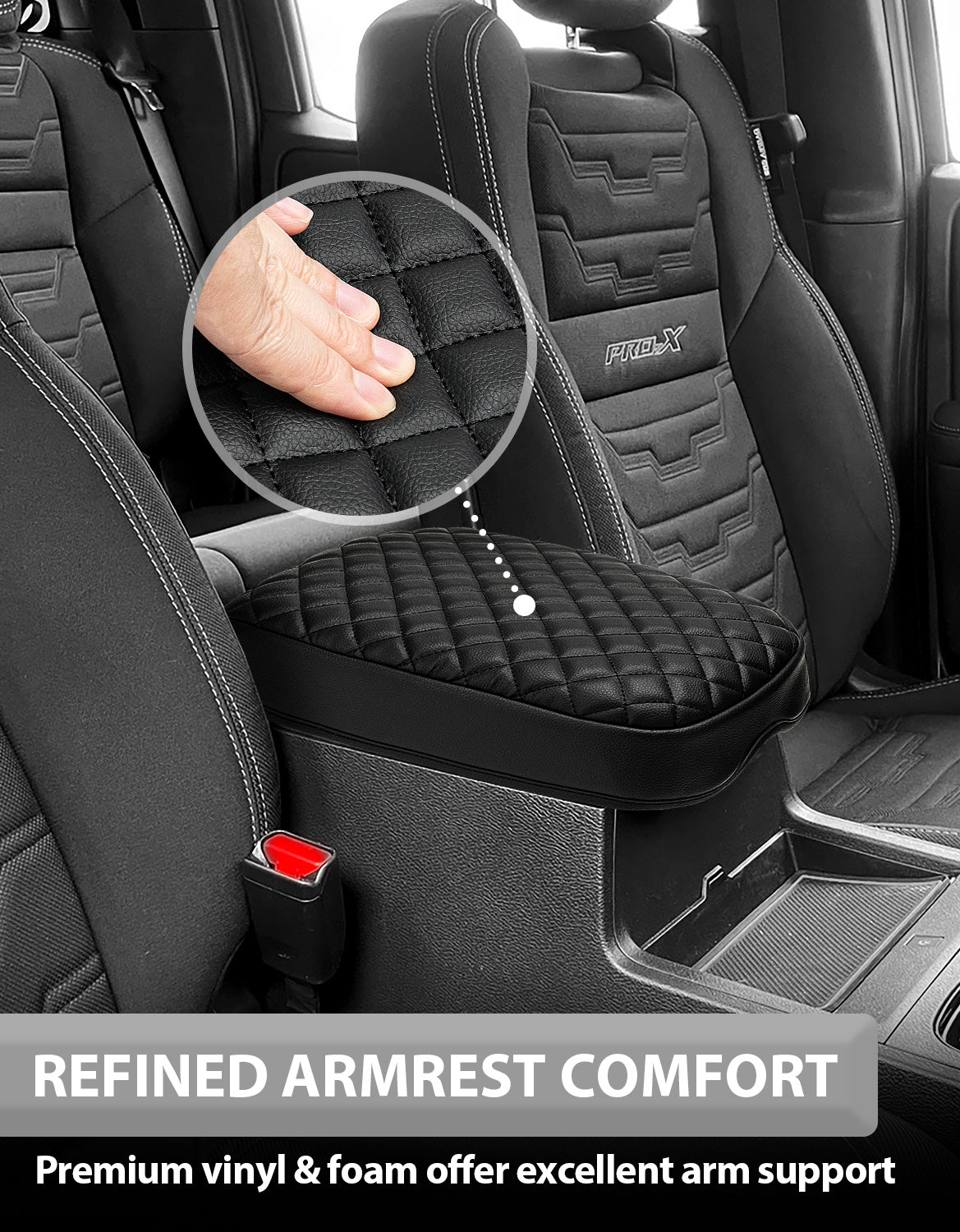 Center Console Armrest Cover Pad for Nissan Frontier 2022-2025