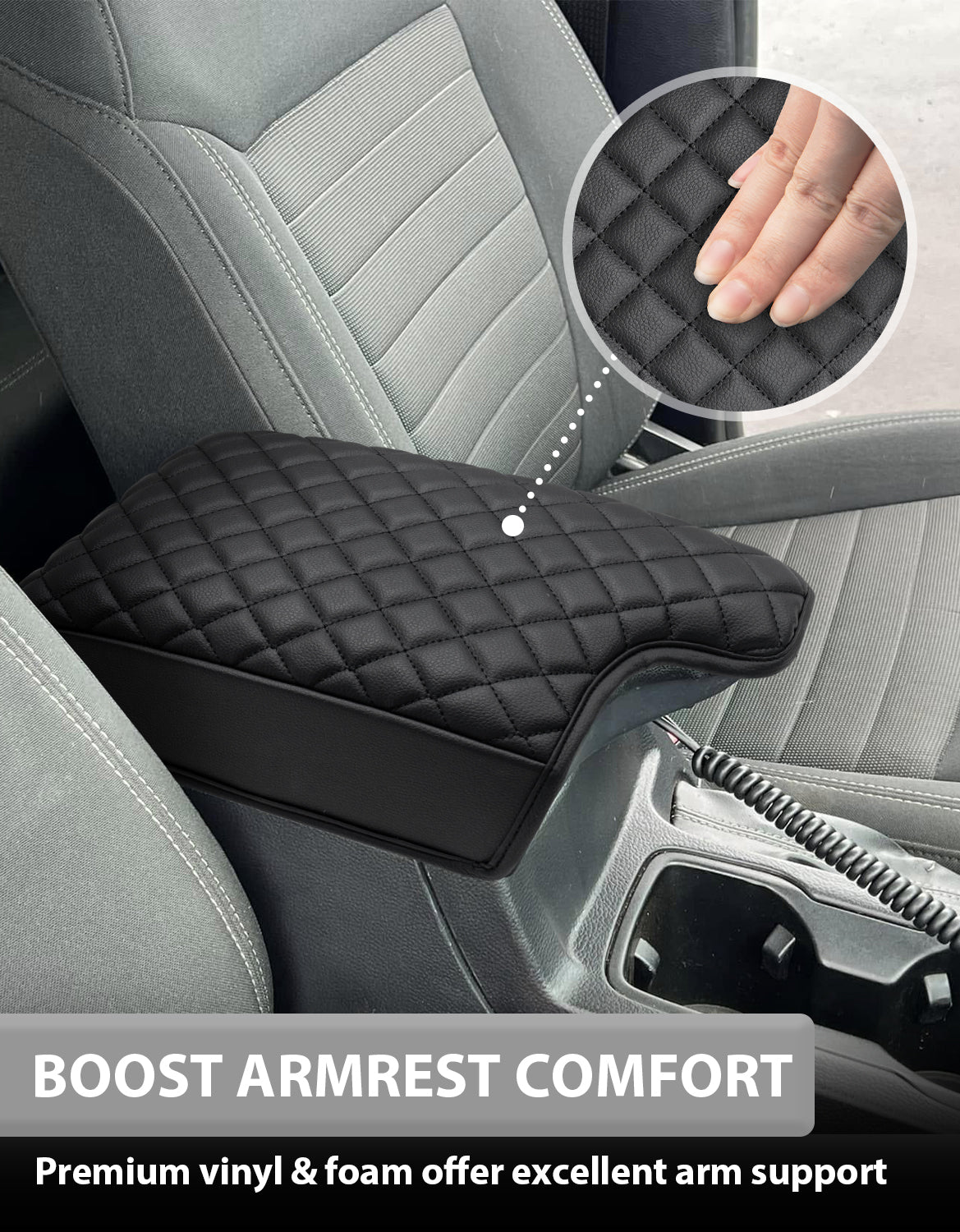 Center Console Cover Pad for Ford Ranger 2019-2023