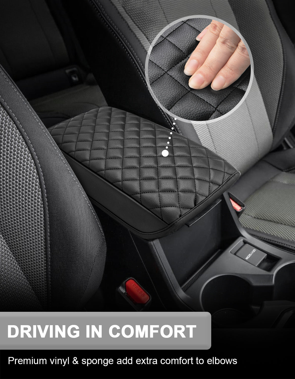 Center Console Armrest Cover Cushion Pad for 2024-2025 Subaru Impreza & Crosstrek
