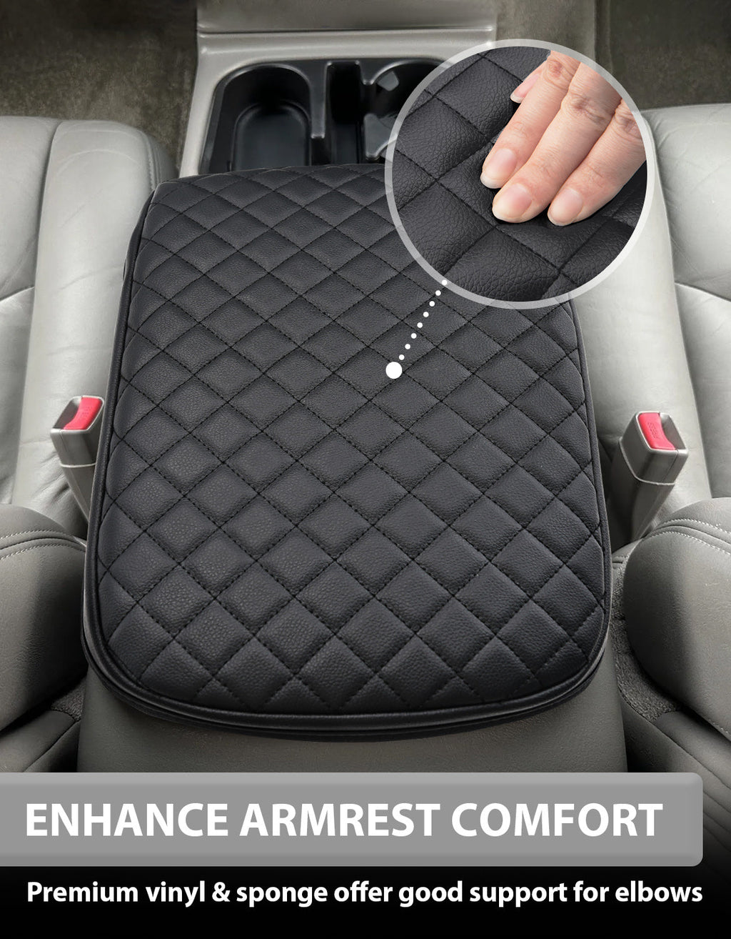 Center Console Armrest Cover for Bucket Seat 2003-2006 Chevy Silverado 1500 2500 3500,2003-2006 Chevy Tahoe/Suburban/Avalanche, 2003-2006 GMC Sierra 1500 2500 3500,2003-2006 GMC Yukon