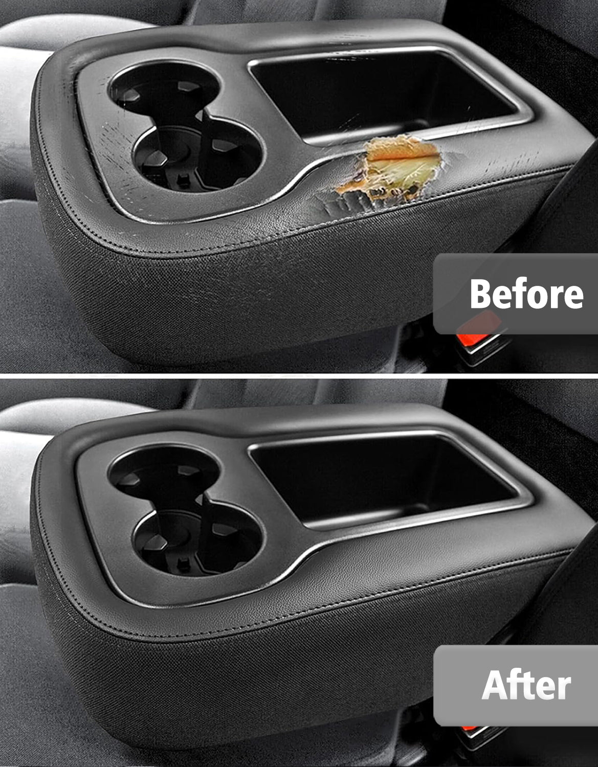 Easy Installation Center Console Cover Replacement for Jump Seat 2007-2014 Chevy Tahoe/Suburban/Silverado, GMC Sierra/Yukon