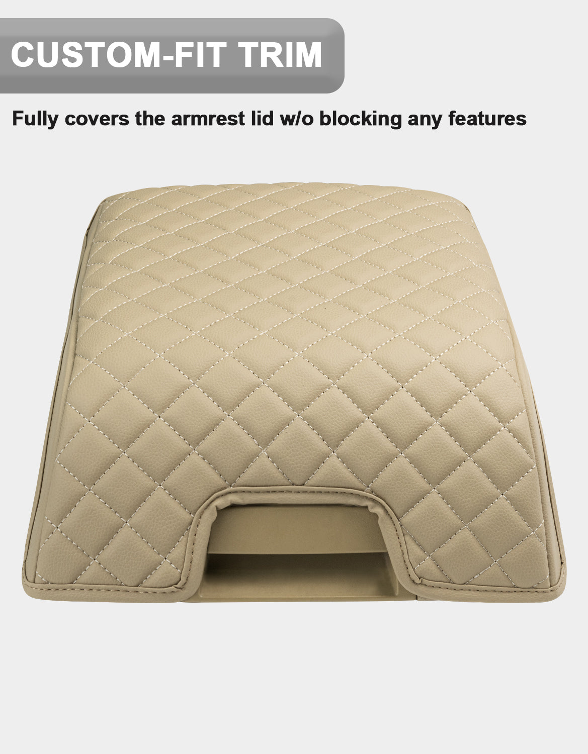 Center Console Armrest Cover Pad for Lincoln Navigator 2007-2014