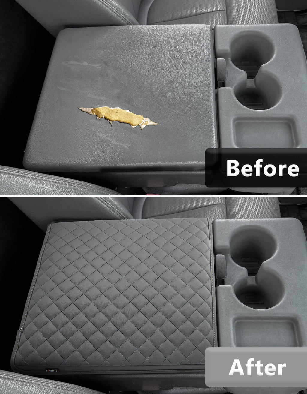Center Console Armrest Cover Pad for Jump Seat 2011-2016 Ford F250 F350 F450 Super Duty