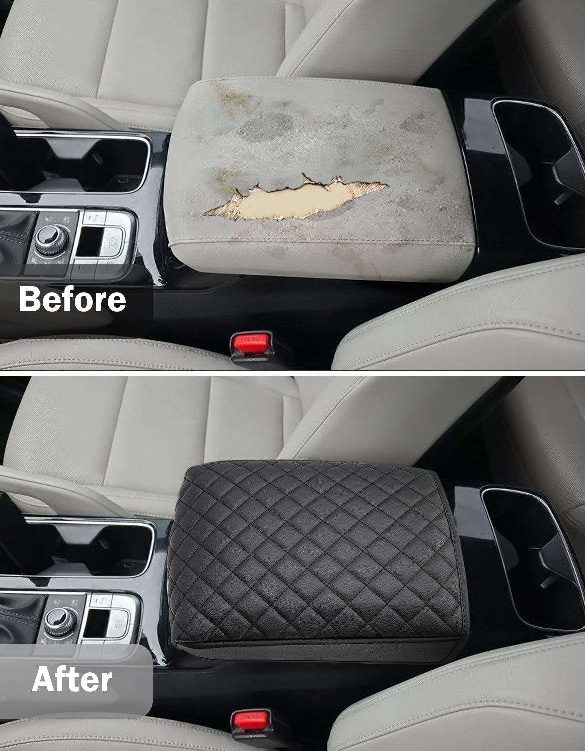 Center Console Armrest Cover Pad for KIA Telluride 2020-2024