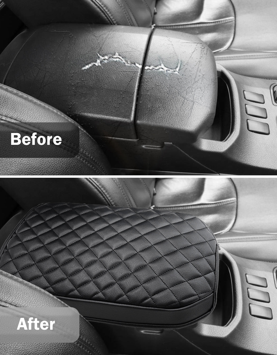 Center Console Armrest Cover Cushion Pad for 2003-2009 Toyota 4Runner