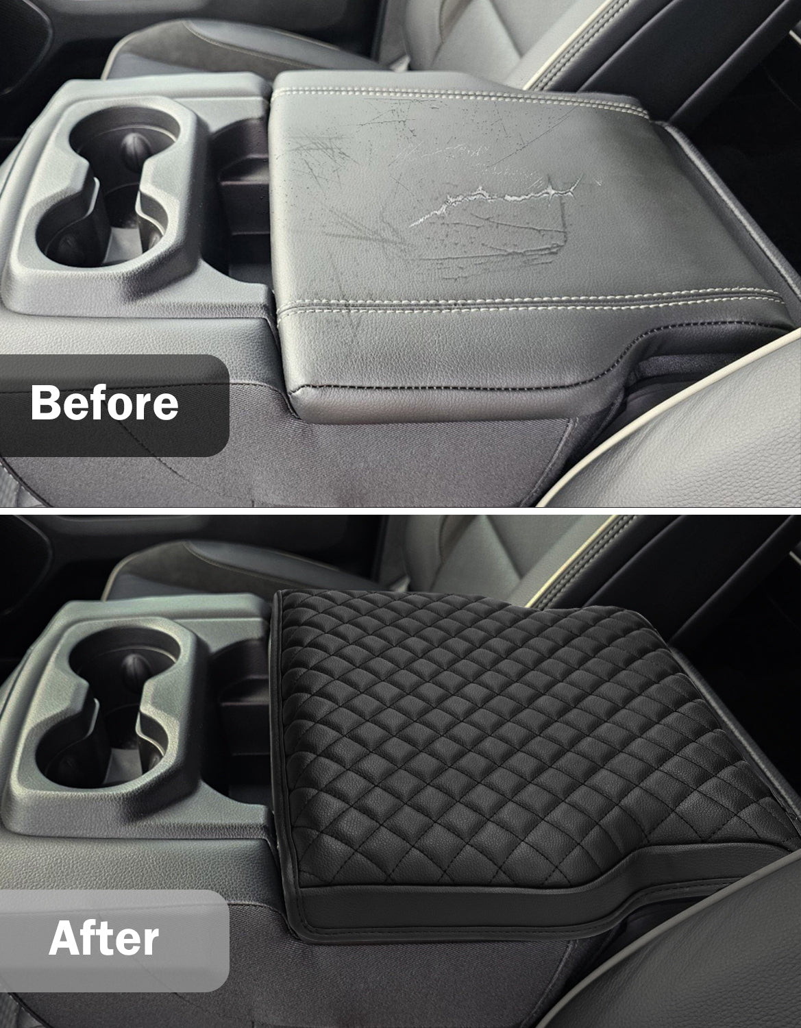 Center Console Armrest Cover for Jump Seat 2019-2025 Dodge Ram 1500 New Model