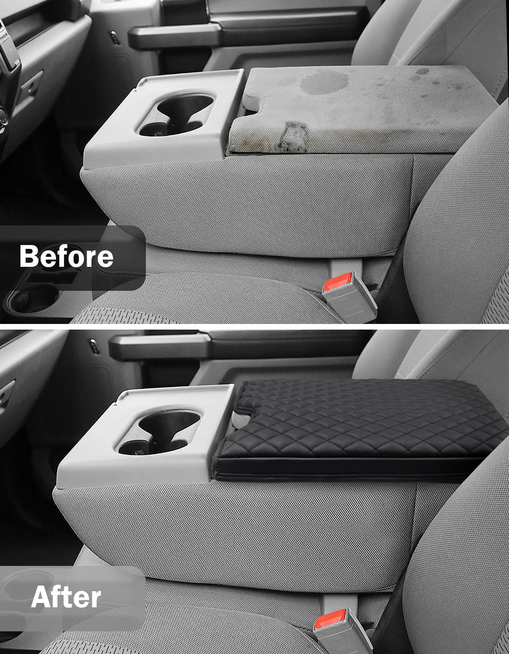 Center Console Armrest Cover Pad for Jump Seat 2015-2025 Ford F150, 2017-2025 Ford F250 F350 F450 F550 Super Duty