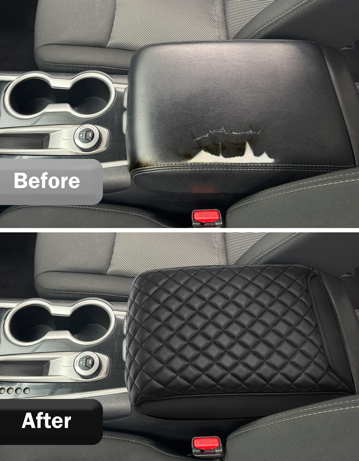Center Console Armrest Cover Cushion Pad Protector for 2013-2020 Nissan Pathfinder,2013-2020 Infiniti QX60 / JX35