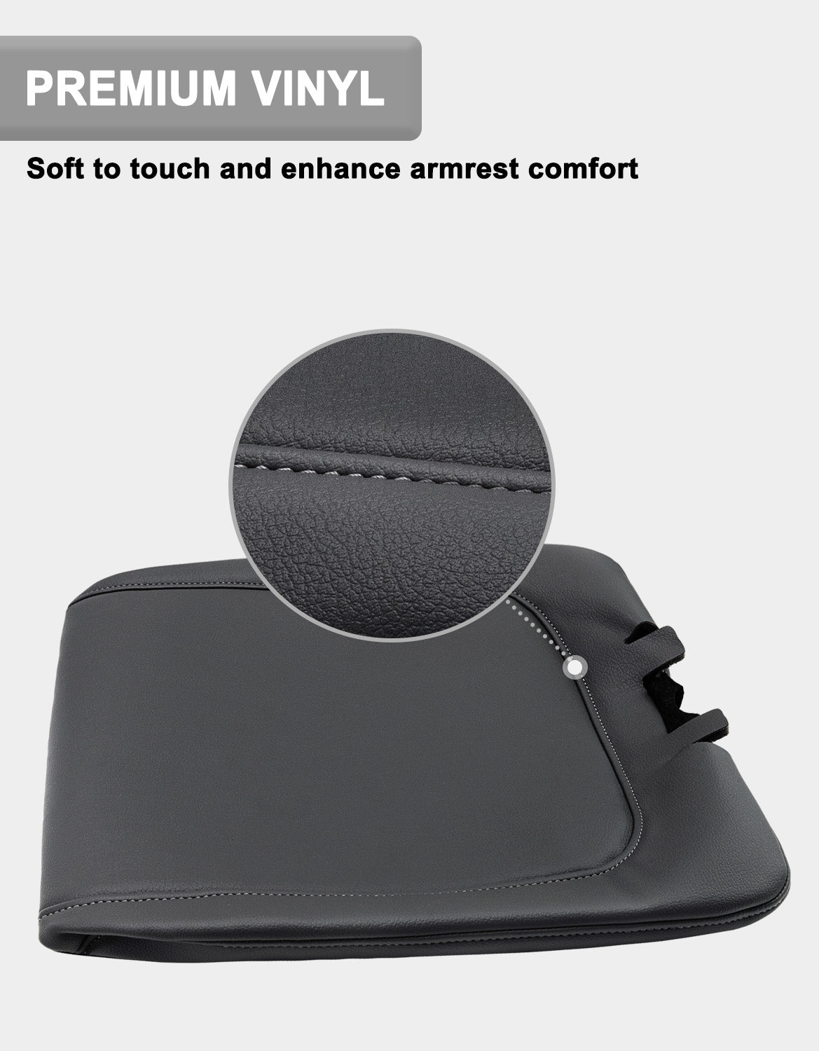 Easy Installation Center Console Cover Replacement for Jump Seat 2013-2018 Dodge Ram 1500,2013-2025 Dodge Ram 1500Classic,2013-2025 Dodge Ram 2500 3500