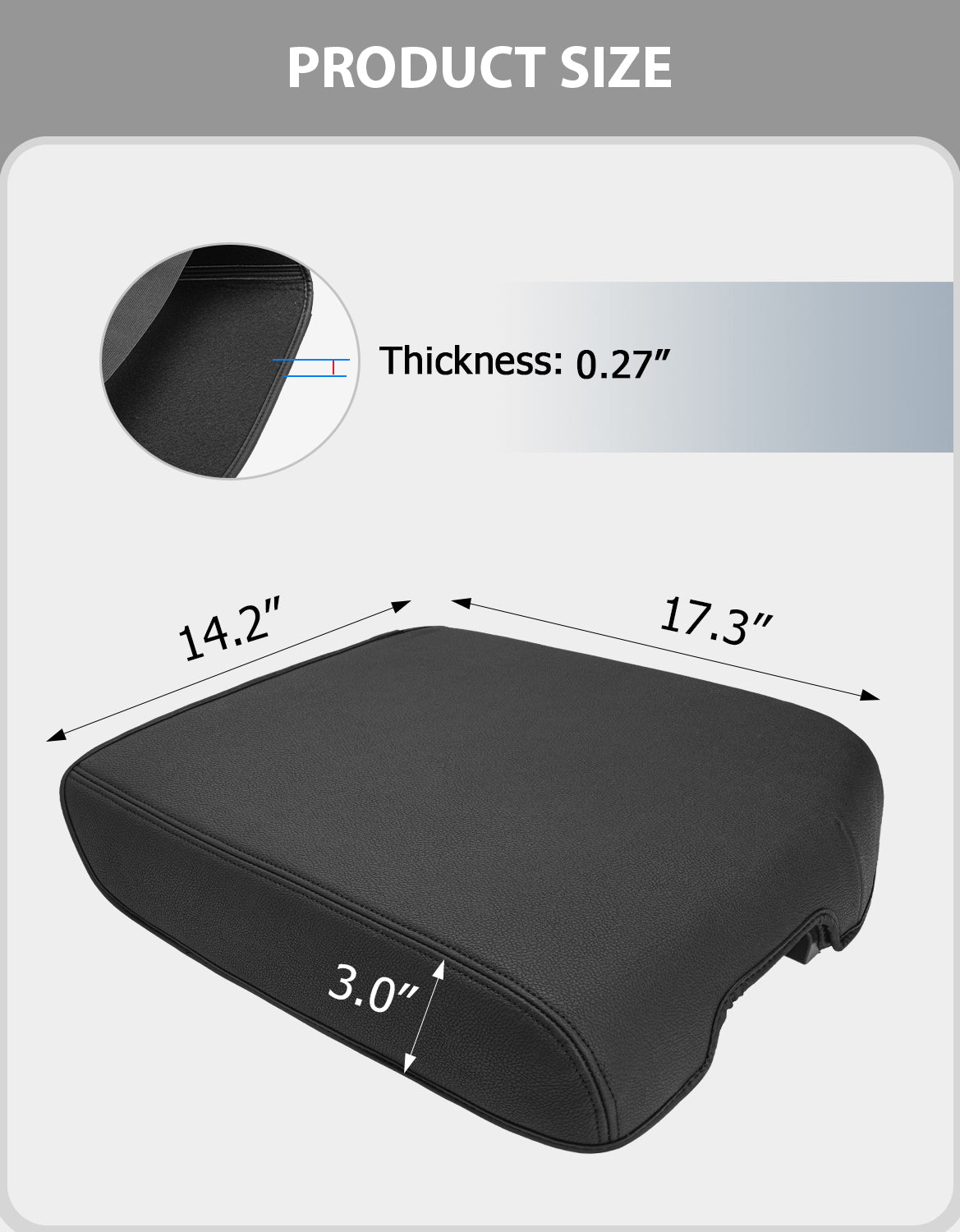 Center Console Armrest Cover for 2007-2013 Toyota Tundra,2008-2022 Toyota Sequoia