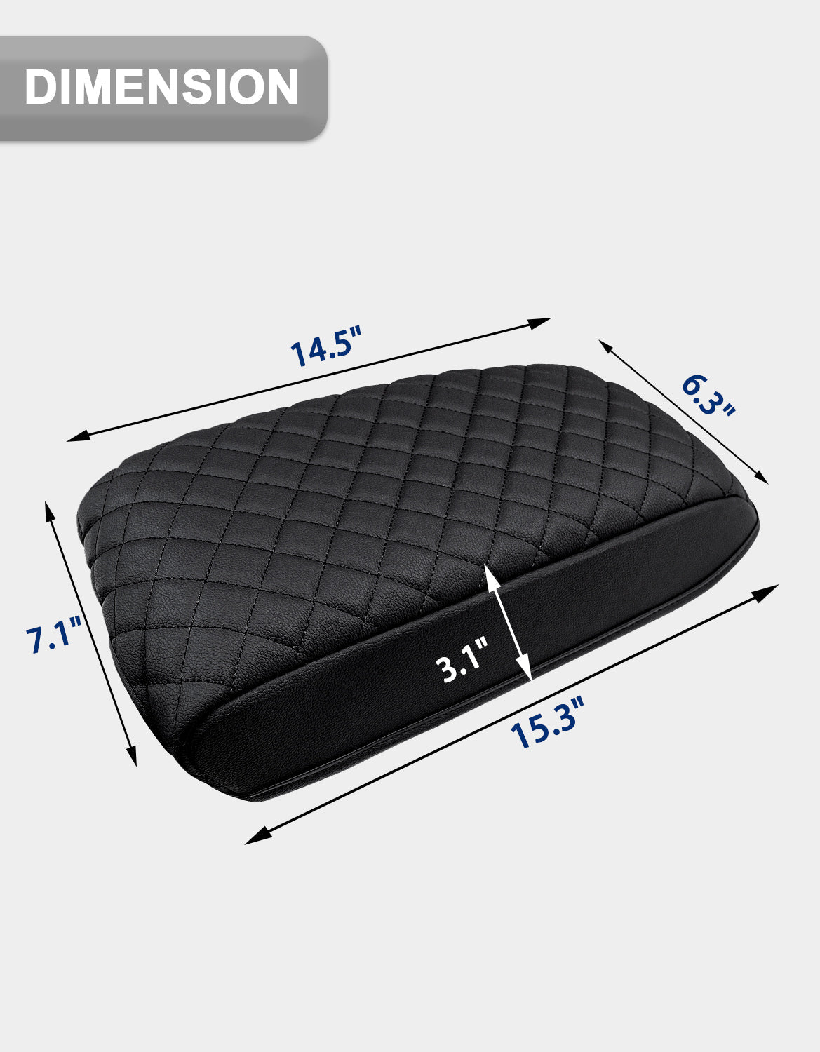 Center Console Armrest Cover for Hyundai Sonata 2015-2019