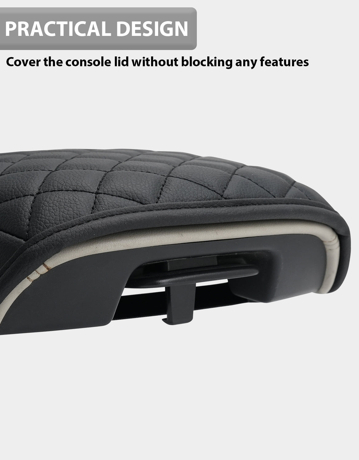 Center Console Armrest Cover Pad Protector for Infiniti Q50 2014-2024