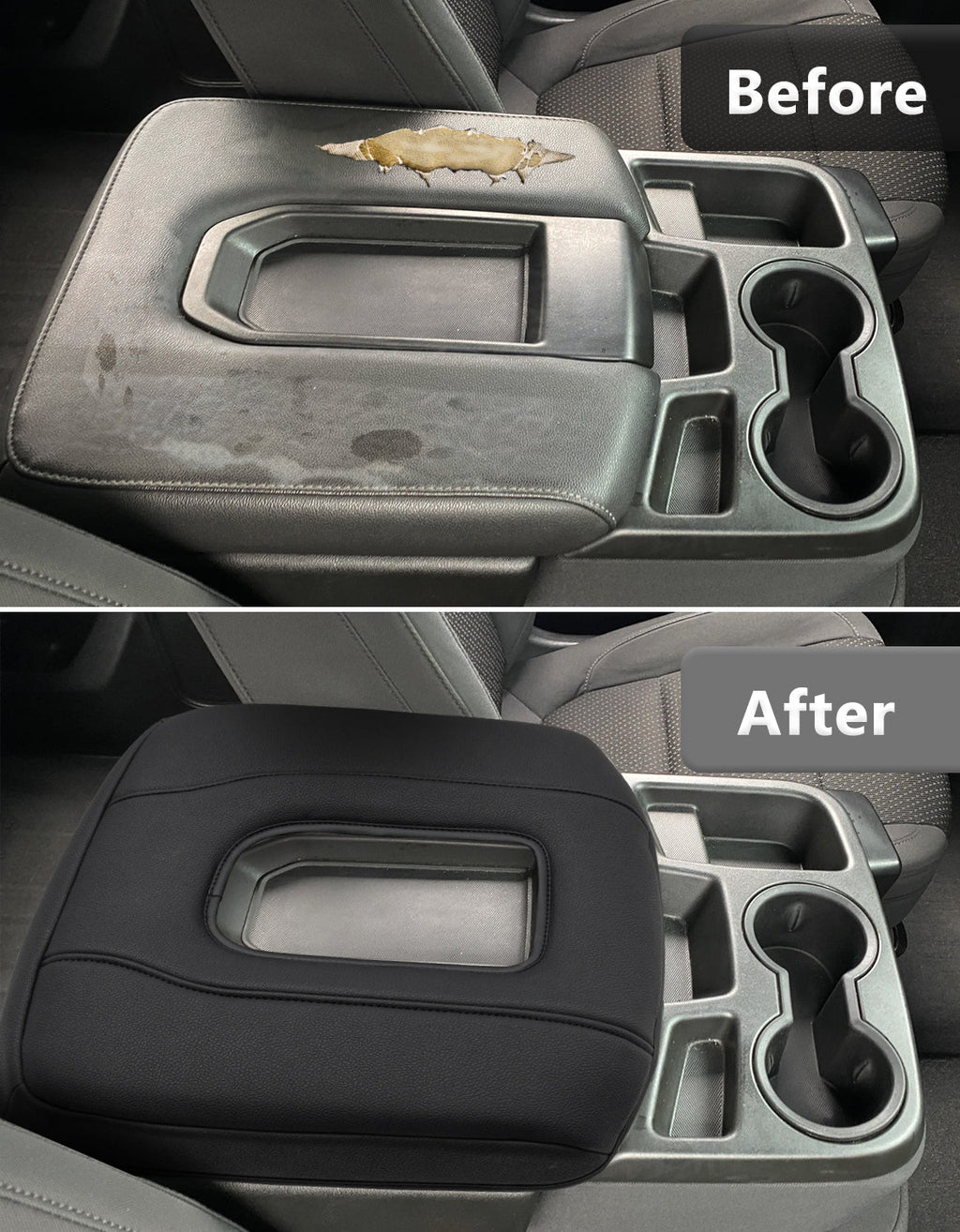 Center Console Armrest Cover Pad for Jump Seat 2019-2026 GMC Sierra 1500 2500 3500,2019-2026 Chevy Silverado 1500 2500 3500
