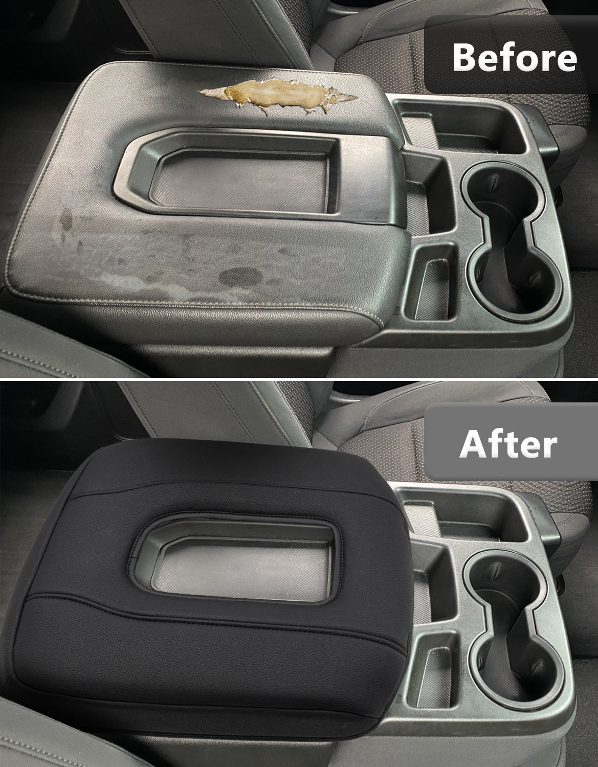 Center Console Armrest Cover Pad for Jump Seat 2019-2026 GMC Sierra 1500 2500 3500,2019-2026 Chevy Silverado 1500 2500 3500