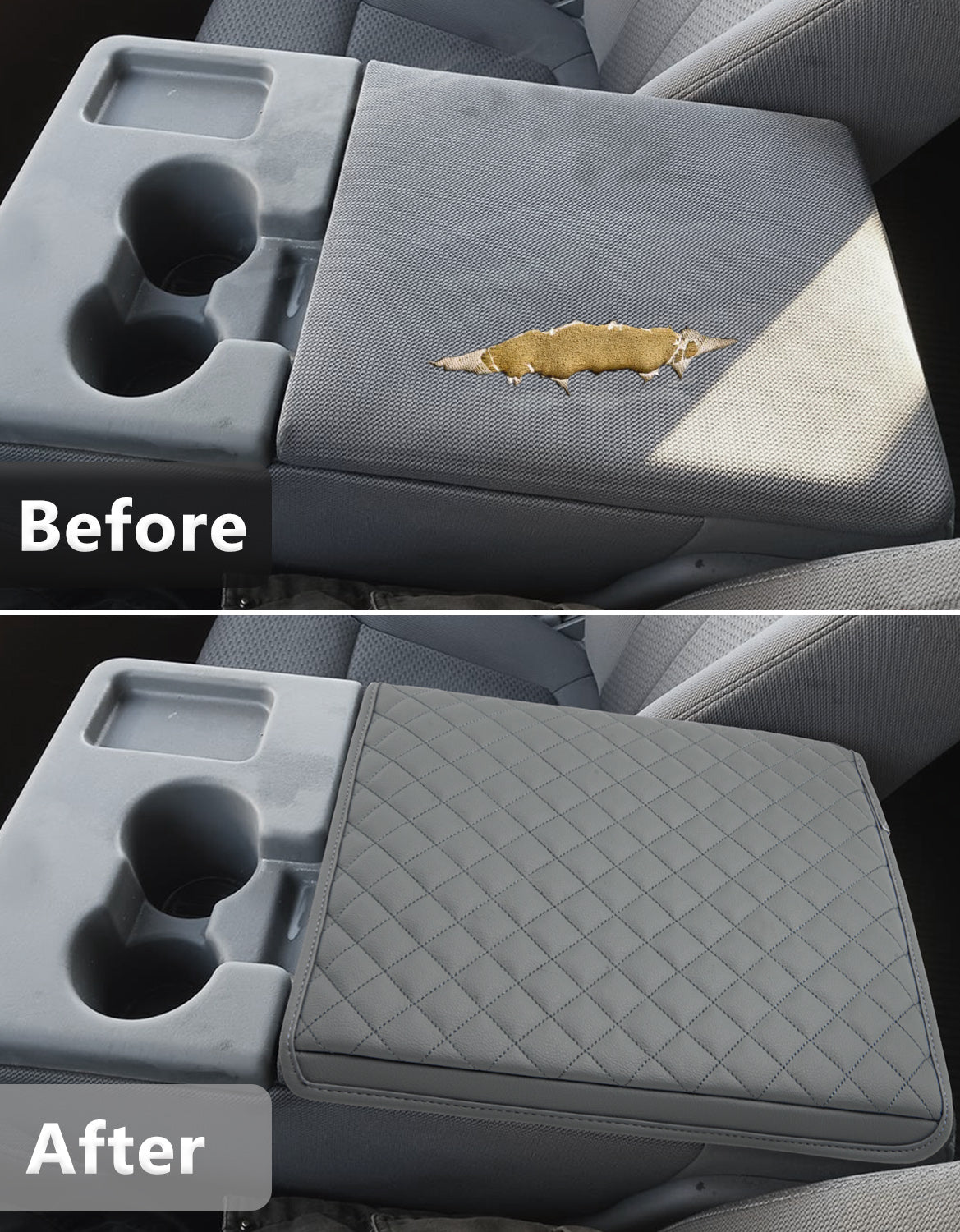 Center Console Armrest Cover Pad for Jump Seat 2011-2014 Ford F150