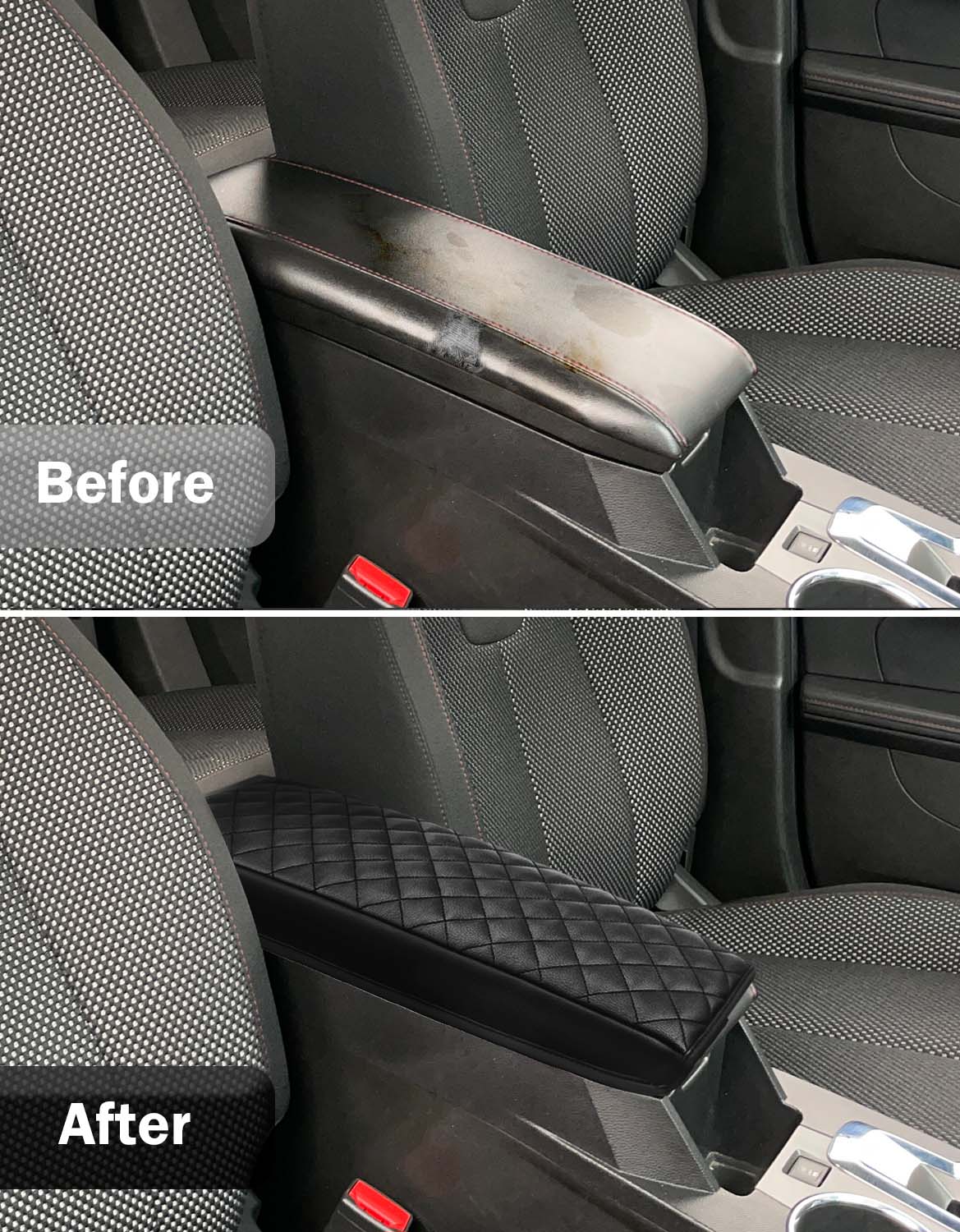 Center Console Armrest Cover for 2010-2017 Chevy Equinox,2010-2017 GMC Terrain