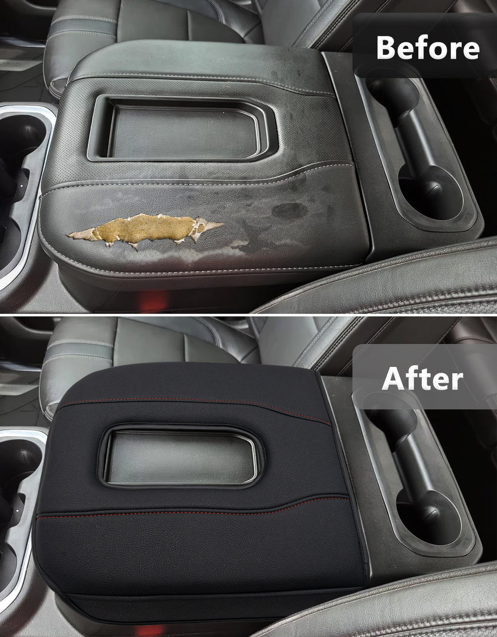 Thick Version Center Console Cushion Cover for Bucket Seat 2019-2026 GMC Sierra 1500 2500 3500,2019-2026 Chevy Silverado 1500 2500 3500, 2021-2026 Tahoe/Suburban/Yukon