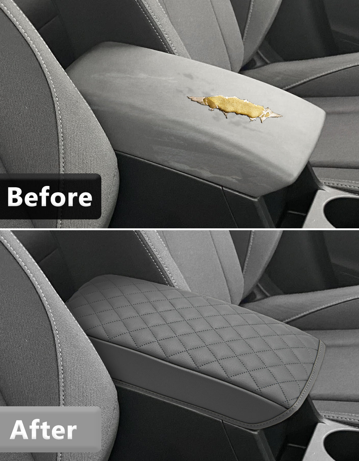Center Console Armrest Cover Cushion Pad for 2024-2025 Subaru Impreza & Crosstrek