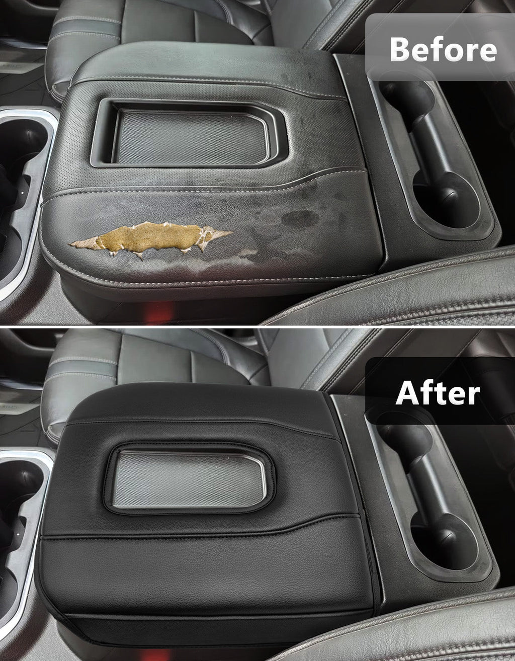 Thick Version Center Console Cushion Cover for Bucket Seat 2019-2026 GMC Sierra 1500 2500 3500,2019-2026 Chevy Silverado 1500 2500 3500, 2021-2026 Tahoe/Suburban/Yukon