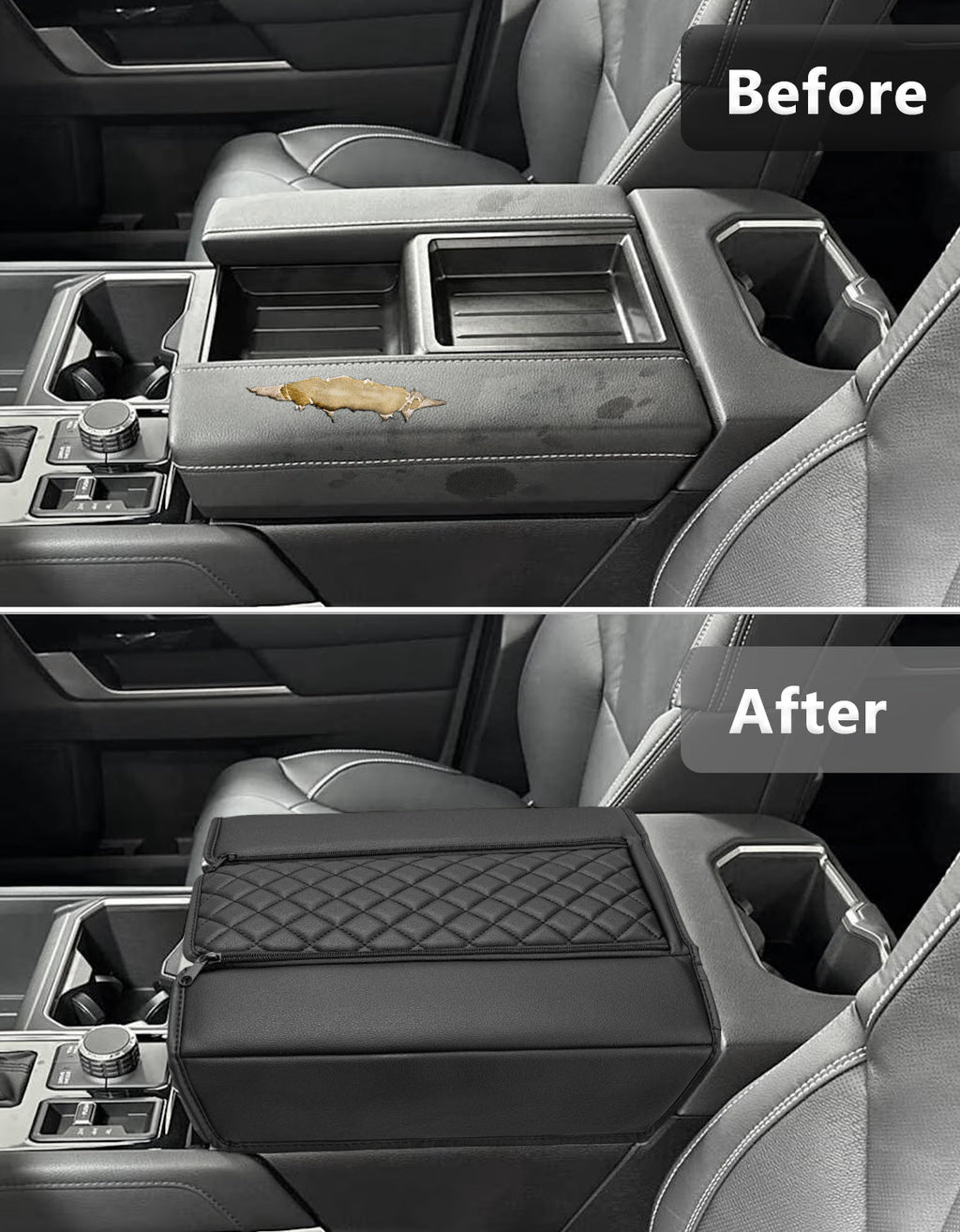Center Console Armrest Cover for 2022-2026 Toyota Tundra