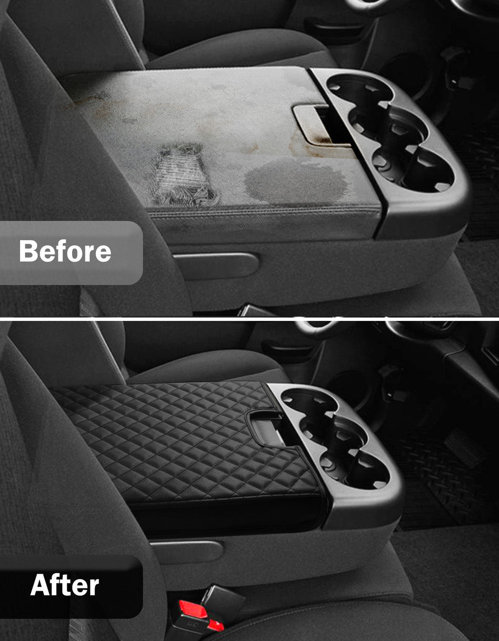 Center Console Armrest Cover for Jump Seat 2007-2013 Chevy Silverado 1500 2500 3500,2007-2013 Chevy Tahoe & Suburban,2007-2013 GMC Sierra 1500 2500 3500,2007-2013 GMC Yukon