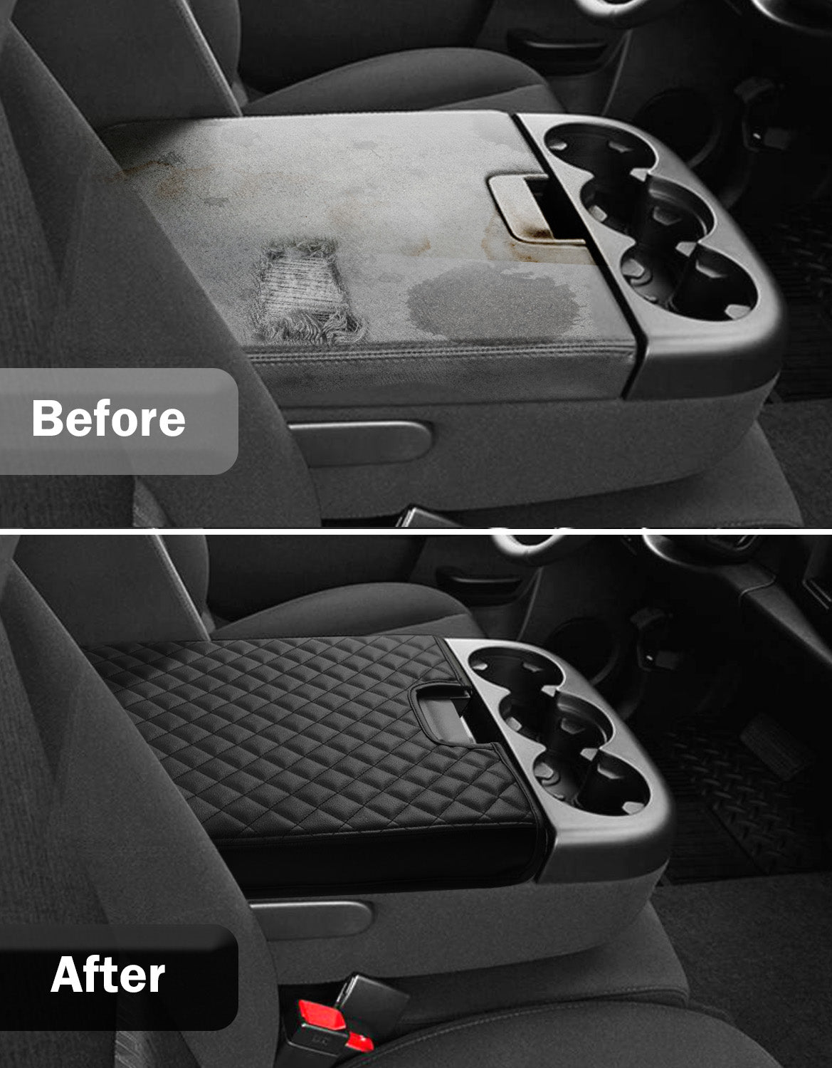 Center Console Armrest Cover for Jump Seat 2007-2013 Chevy Silverado 1500 2500 3500,2007-2013 Chevy Tahoe & Suburban,2007-2013 GMC Sierra 1500 2500 3500,2007-2013 GMC Yukon