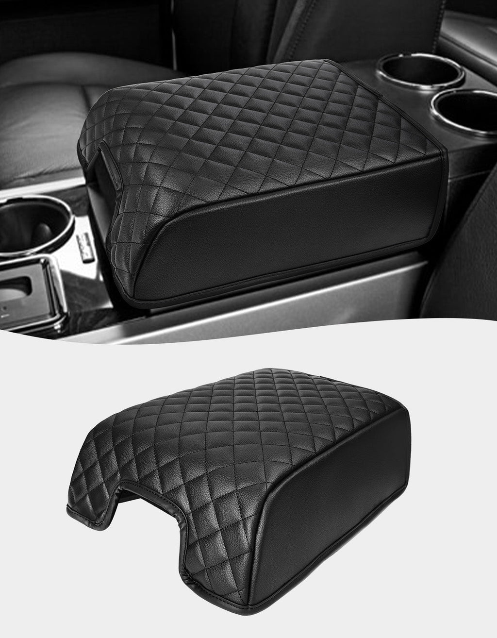 Center Console Armrest Cover Pad for Bucket Seat 2007-2017 Ford Expedition, 2004-2014 Ford F150, 2006-2008 Lincoln Mark LT
