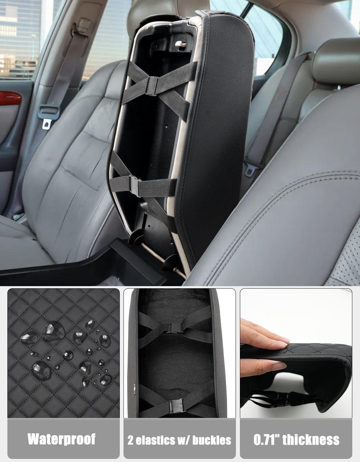 Center Console Armrest Cover Pad for 1998-2005 Lexus GS300 GS400 GS430