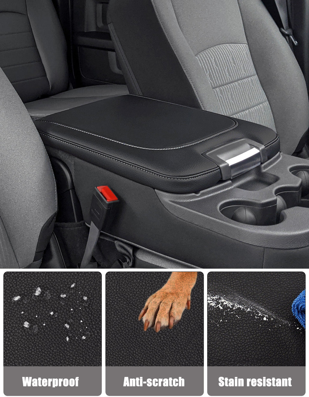 Easy Installation Center Console Cover Replacement for Jump Seat 2013-2018 Dodge Ram 1500,2013-2025 Dodge Ram 1500Classic,2013-2025 Dodge Ram 2500 3500