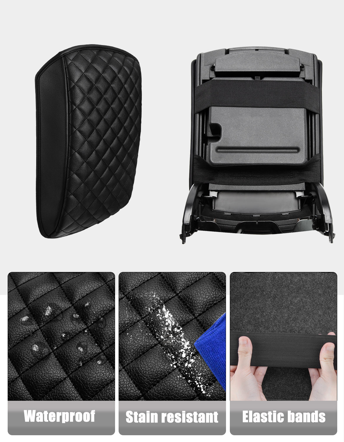Center Console Armrest Cover for Ford Edge 2015-2020