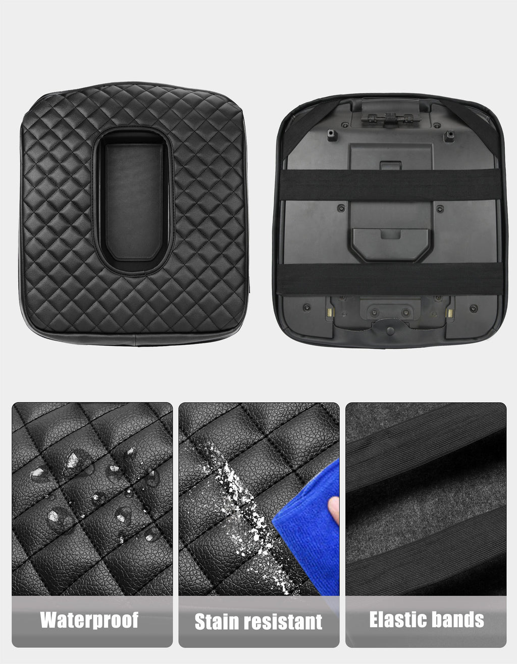 Center Console Armrest Cover Pad for Jump Seat 2019-2026 GMC Sierra 1500 2500 3500,2019-2026 Chevy Silverado 1500 2500 3500