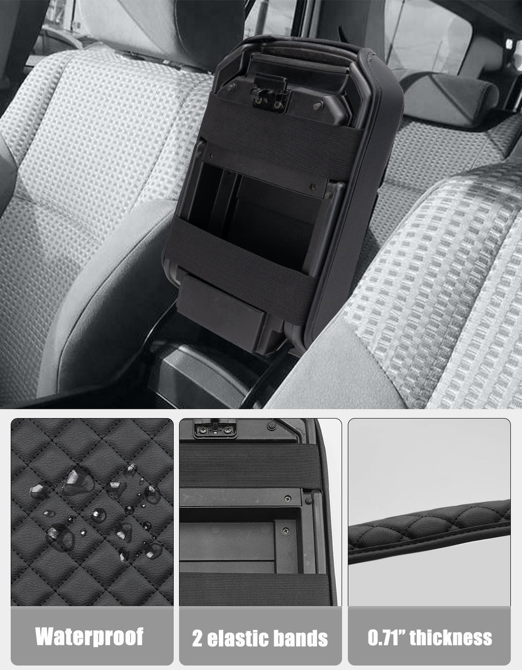 Center Console Armrest Cover Cushion Pad for 2003-2009 Toyota 4Runner