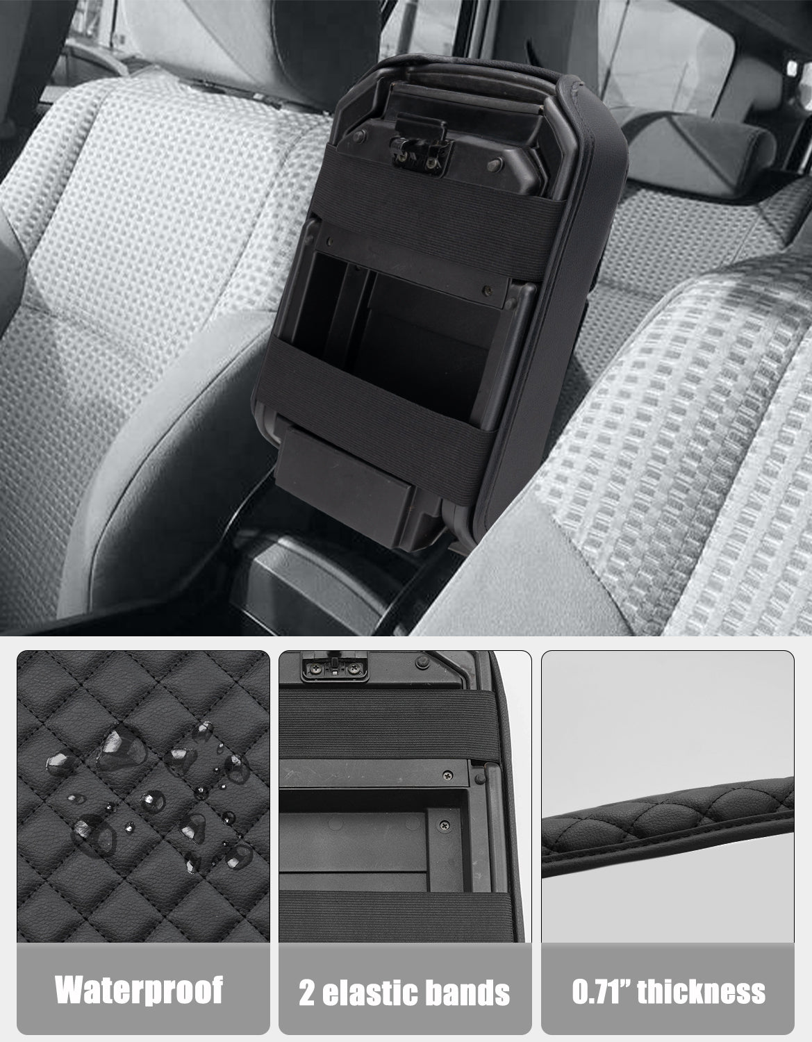 Center Console Armrest Cover Cushion Pad for 2003-2009 Toyota 4Runner