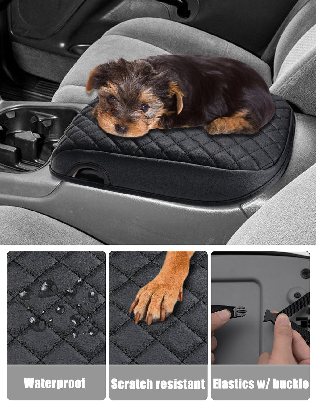 Center Console Armrest Cover for Bucket Seat 2003-2006 Chevy Silverado 1500 2500 3500,2003-2006 Chevy Tahoe/Suburban/Avalanche, 2003-2006 GMC Sierra 1500 2500 3500,2003-2006 GMC Yukon
