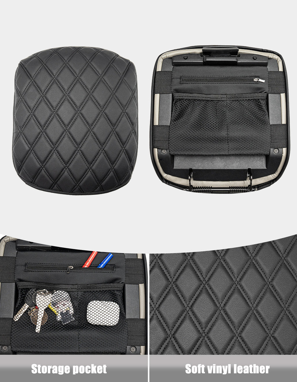 Center Console Armrest Cover Cushion Pad Protector for Honda Pilot 2009-2015