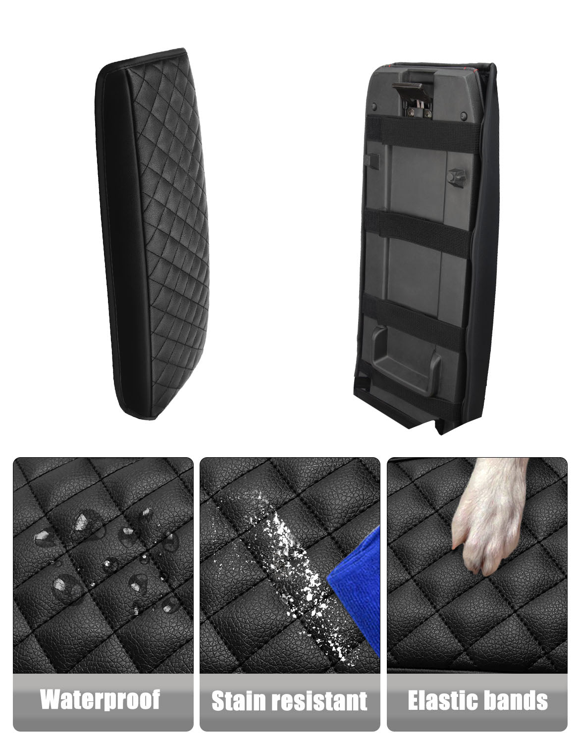 Center Console Armrest Cover for 2010-2017 Chevy Equinox,2010-2017 GMC Terrain