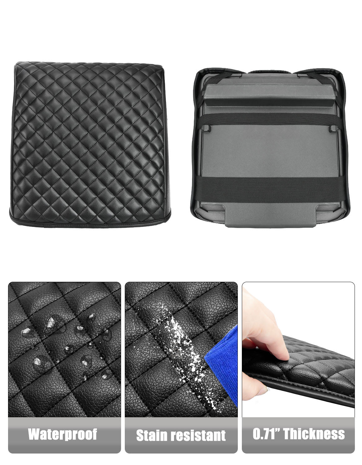 Center Console Armrest Cover Pad for Bucket Seat 2021-2026 Ford F-150