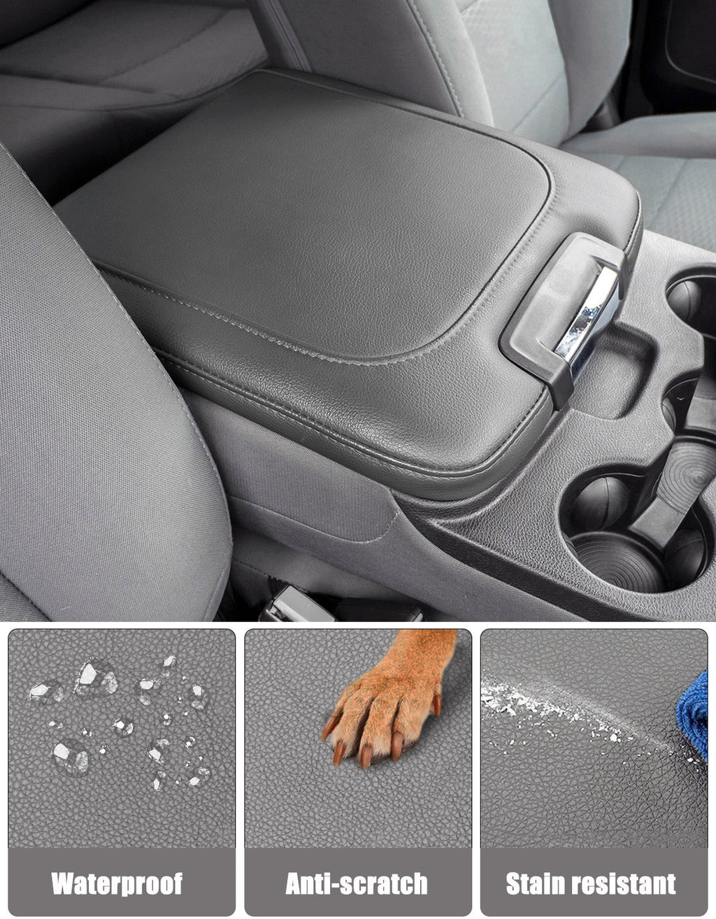 Easy Installation Center Console Cover Replacement for Jump Seat 2013-2018 Dodge Ram 1500,2013-2025 Dodge Ram 1500Classic,2013-2025 Dodge Ram 2500 3500