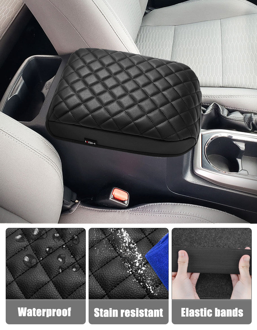 Center Console Armrest Cover Cushion Protector for Toyota Tacoma 2016-2023