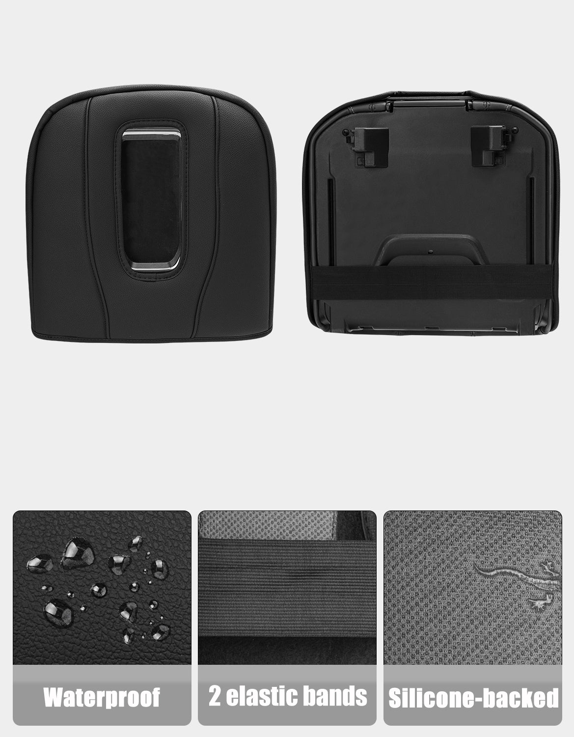 Power Sliding Console Armrest Cover for Bucket Seat 2021-2026 Chevy Tahoe Suburban,2021-2025 GMC Yukon Wireless charging port